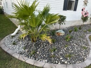 Landscape Design - Mulch Beds, Plant Beds, Rock Beds, in Plant City, Florida.