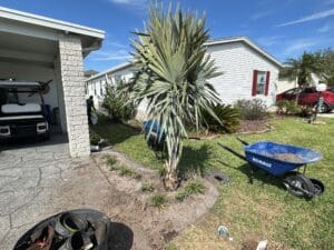 Landscape Design - Mulch Beds, Plant Beds, Rock Beds, in Plant City, Florida.