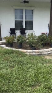 Landscape Design - Mulch Beds, Plant Beds, Rock Beds, in Plant City, Florida.
